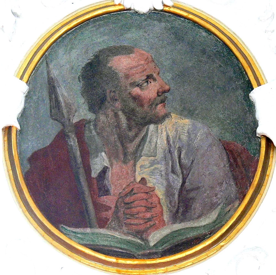 Angelika Kauffmann - Gli apostoli, Tommaso, chiesa parrocchiale della Santissima Trinità di Schwarzenberg